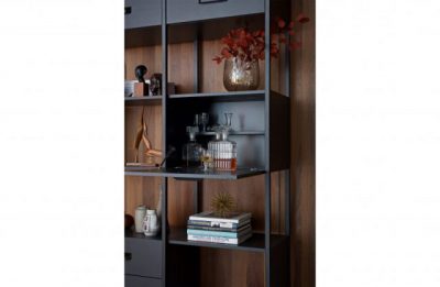 Legacy cabinet wood/iron black